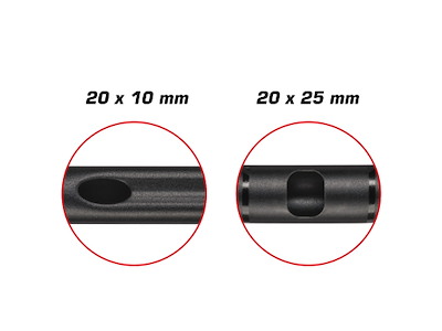 Ergotec Low Riser Bar 15 i MTB ø31,8mm 780mm bred - Safety level 6 - Sort