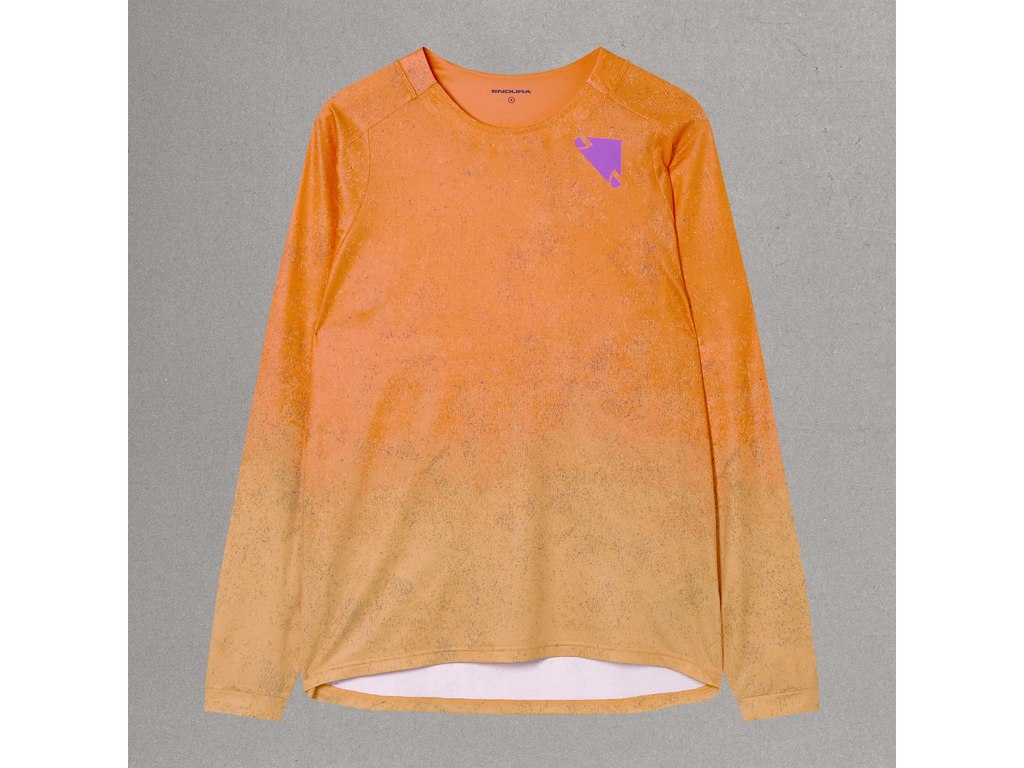 Endura Singletrack Printed Tee - Cykeltrøje - Lange ærmer 