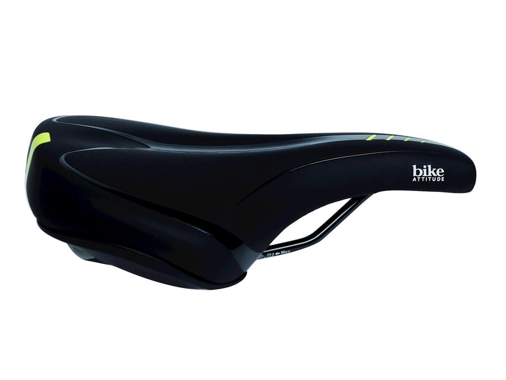 Bike Attitude - Sadel D2 - Herre - Sort/Grøn