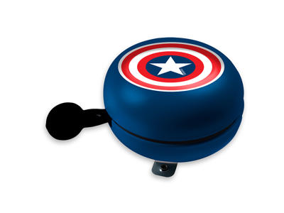 Seven - Avengers Captain America - Vintage ringeklokke - Blå/rød -  Str. Ø80 mm