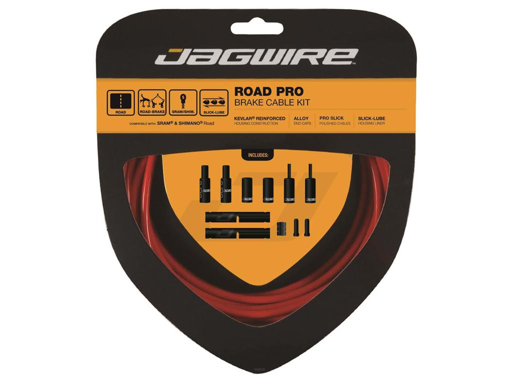 Jagwire - Road Pro - bremsekabel sæt til Road - Rød
