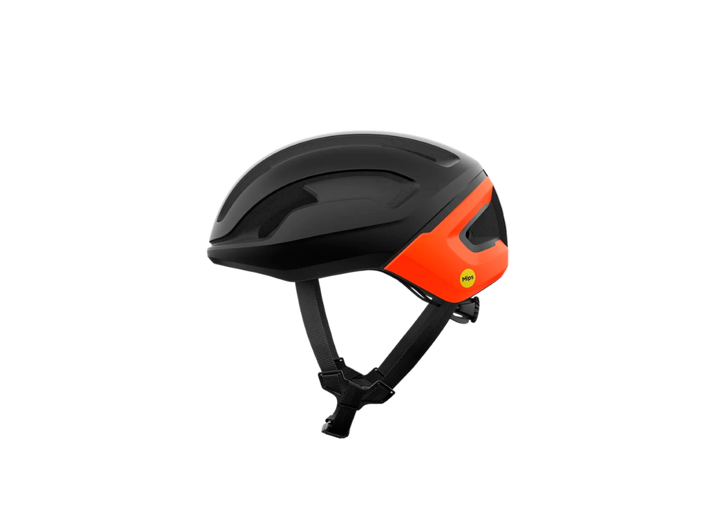 POC Omne Air MIPS - Cykelhjelm - Uranium Black Matt/Fluorescent Orange Matt - Str. S/50-56cm cm