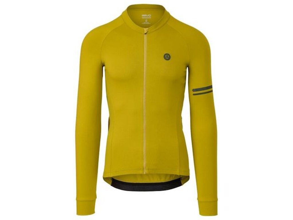 AGU Solid Performance - Cykeltrøje - Lange ærmer - Herre - Gul - Str. 2XL AGU Solid Performance - Cykeltrøje - Lange ærmer - Herre - Gul - Str. 2XL
