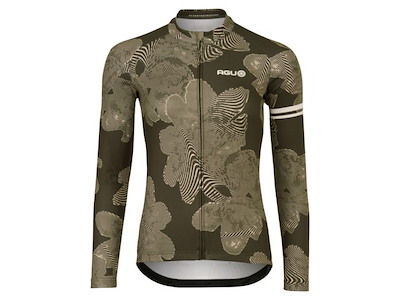 AGU Essential Striped Flower Jersey - Cykeltrøje - Lange ærmer - Dame