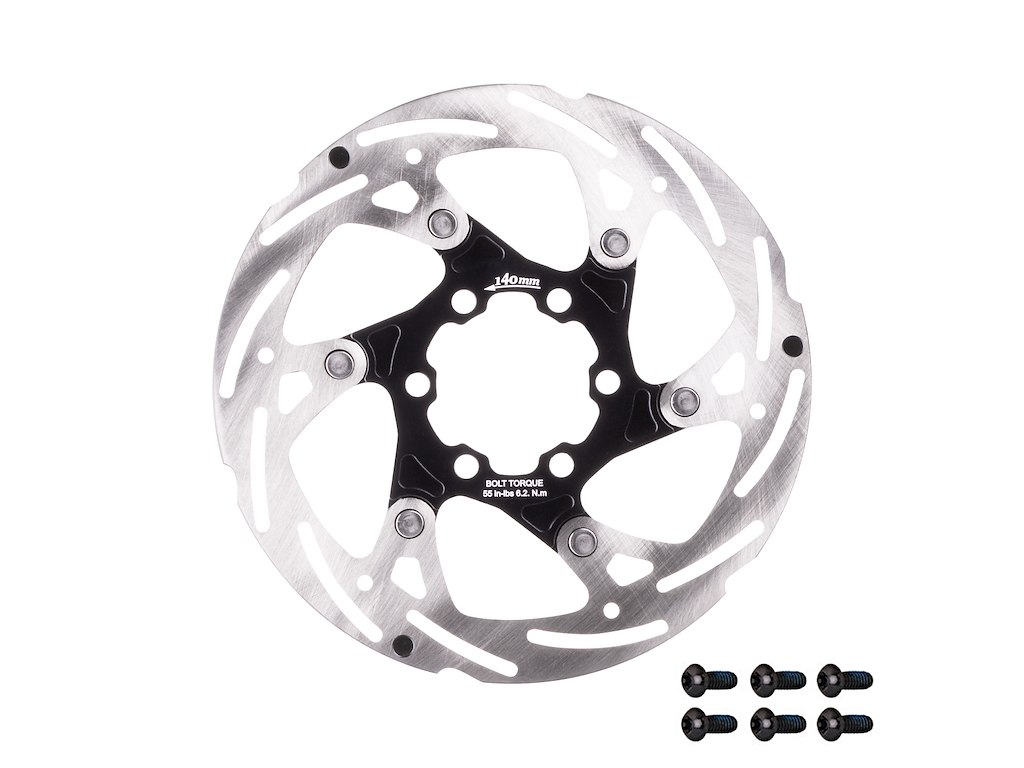FORCE bremseskive 140 mm 6 huls black
