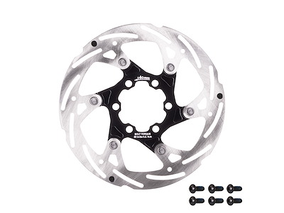 FORCE bremseskive 140 mm 6 huls black