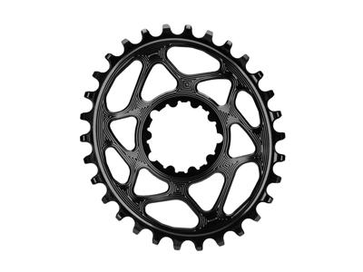 absoluteBLACK Oval klinge - SRAM - Direct mount - Offset 6 mm - 30 tænder - Sort