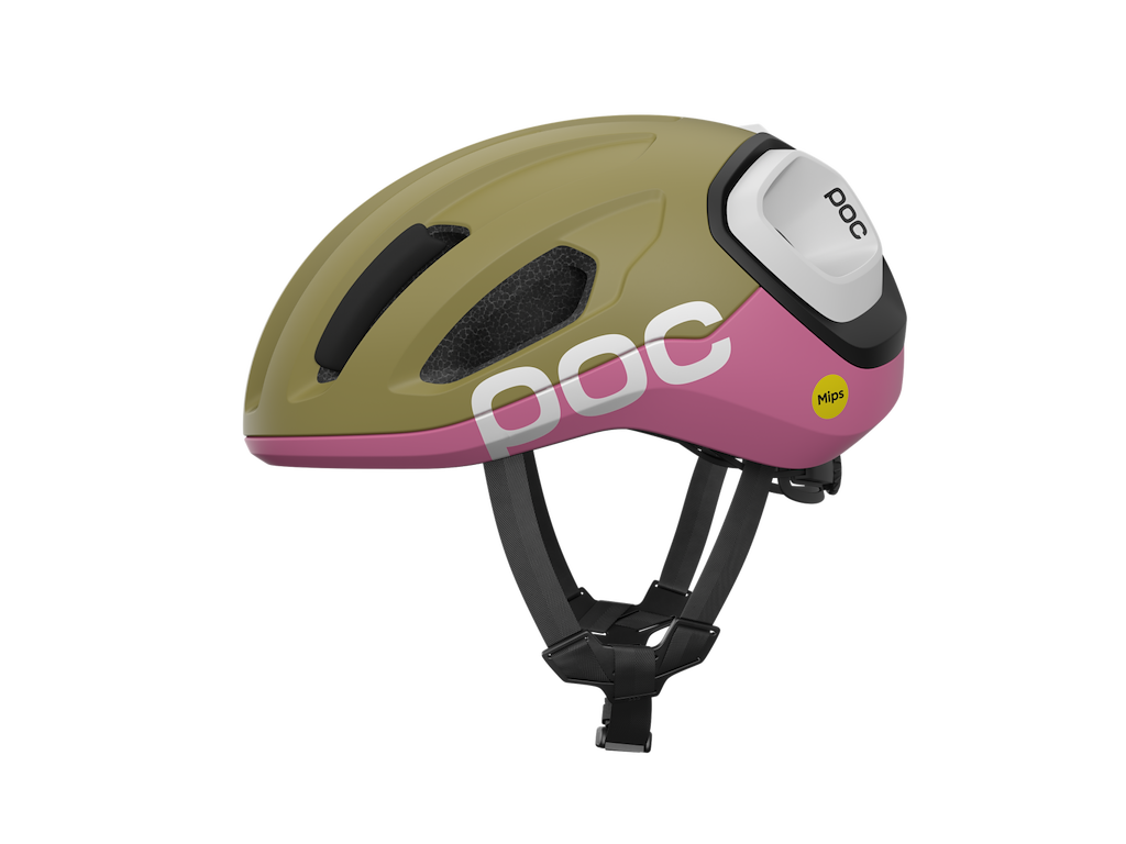 POC Amidal - Cykelhjelm - Olivine Green Matt/Thulite Pink Matt - Str. 50-56 cm