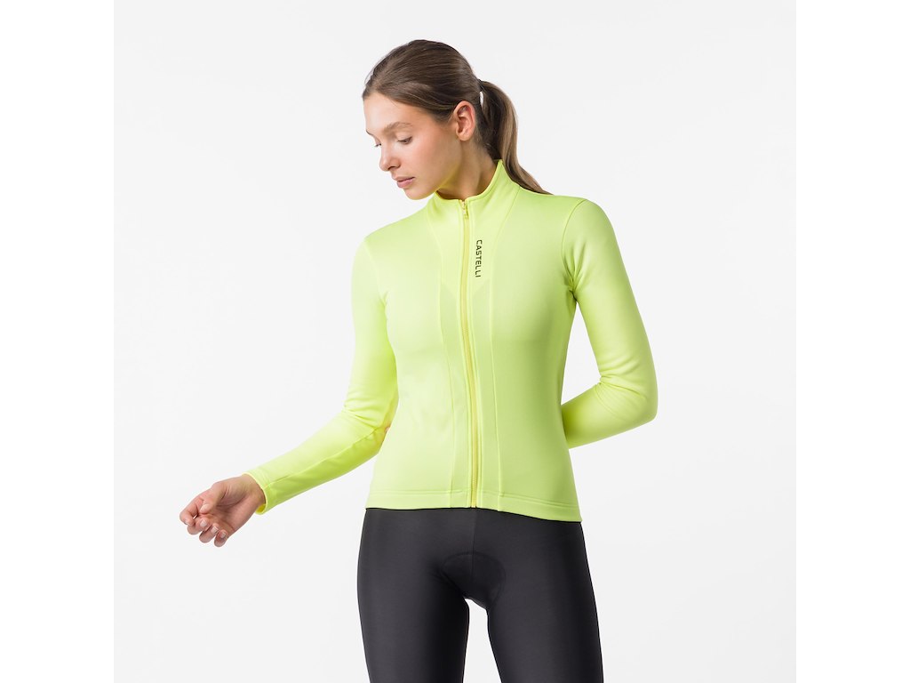 Castelli Sinergia 3 Jersey - Cykeltrøje - Lange ærmer - Dame - Brilliant Yellow - Str. XS