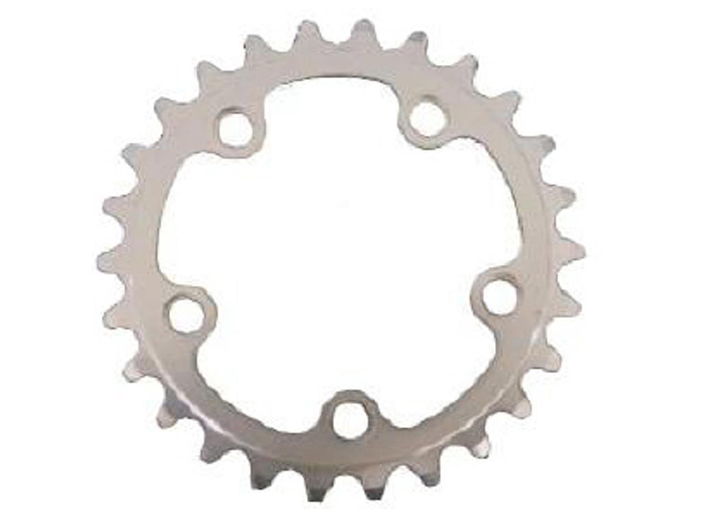 Stronglight 30T klinge - ø74mm - 9/10 speed - 5 huller - Dural - sølv