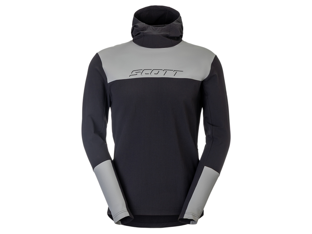SCOTT Vertic Pro Warm Hoodie - Hoodie - Herre - Sort/Fog Blue - Str. 2XL