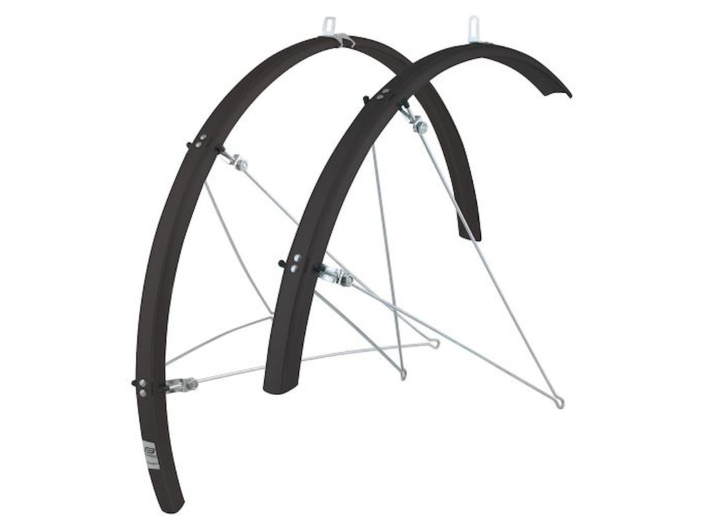 FORCE skærmsæt 28" med Stivere Blanksort