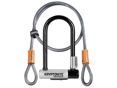 Kryptonite bøjlelås med wire - Kryptolok Mini 7 - U-Lock med Flex