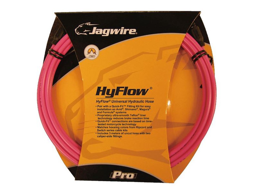 Kabelsæt Jagwire HyFlow Hydraulisk Quick-Fit Teflon 3000 mm Pink