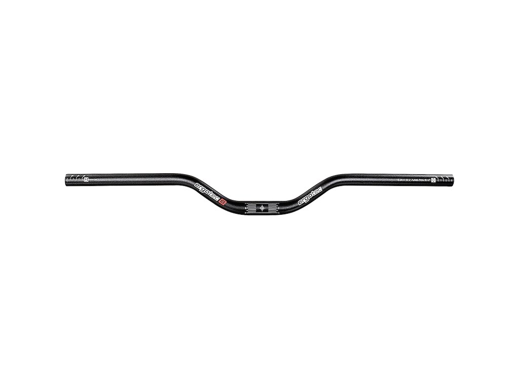 Ergotec Riser Bar 50 MTB ø25,4 680mm bred - Safety level 6 - Sort