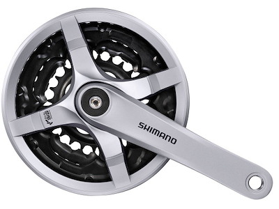 Shimano Kranksæt 42/34/24T 175 mm til firkantet aksel