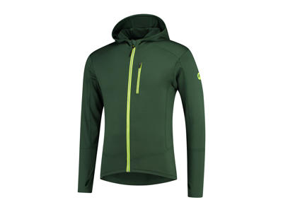 Rogelli Matrix - Sports trøje hooded - Grøn/Gul