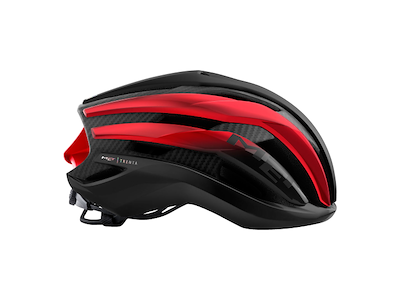 MET Trenta 3K Carbon cykelhjelm sort/rød Hjelmstørrelse 52-56 cm