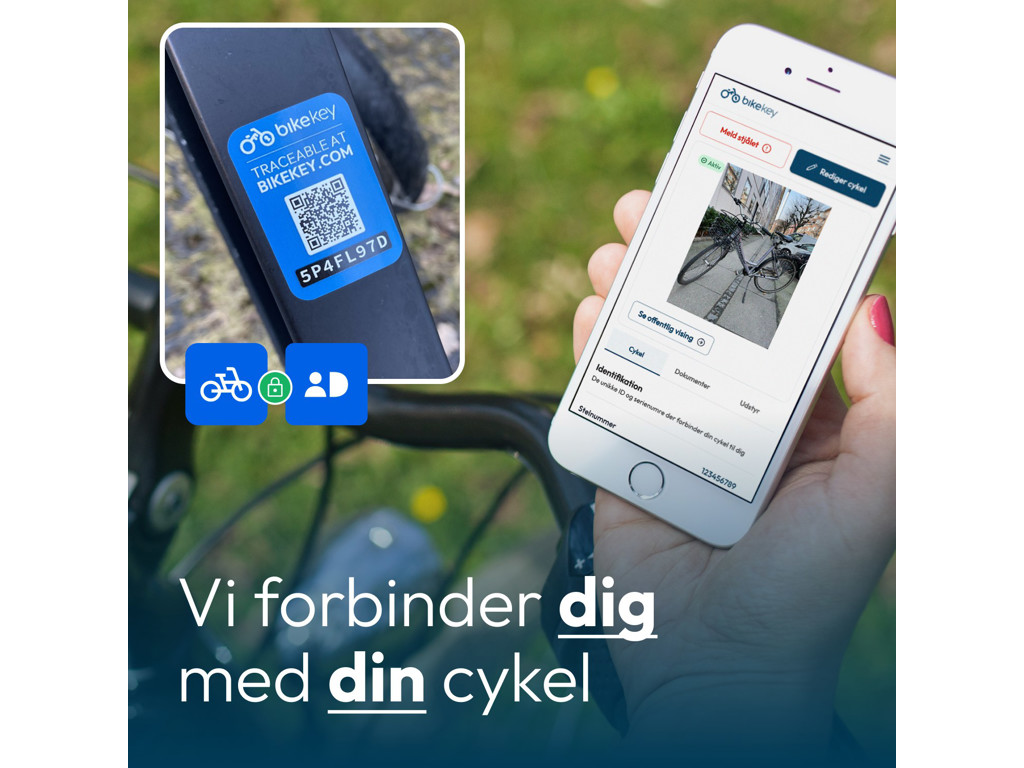 Bikekey - Beskyt din cykel og gør den digital - Cykelregistrering med MitID 