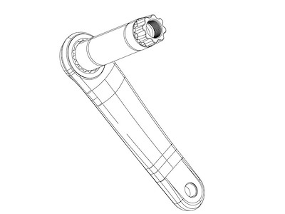 SRAM Cover Kit til pedalarme - Armguard/Boots sort - Kompatibel til Sram Force XPLR E1
