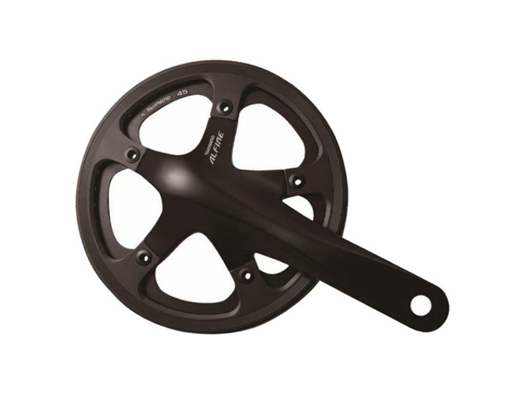 Shimano Alfine - Kranksæt FC-S501 sort - 42 tands - 170 mm pedalarme