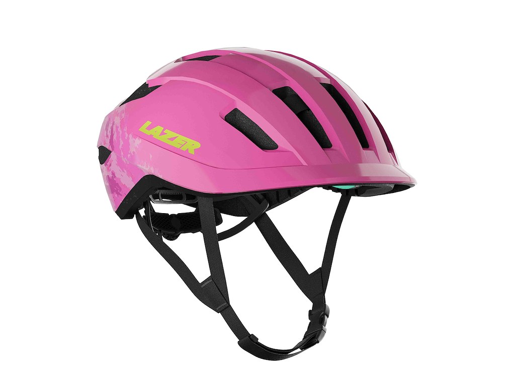 Lazer J1 KinetiCore Cykelhjelm Pink Clouds