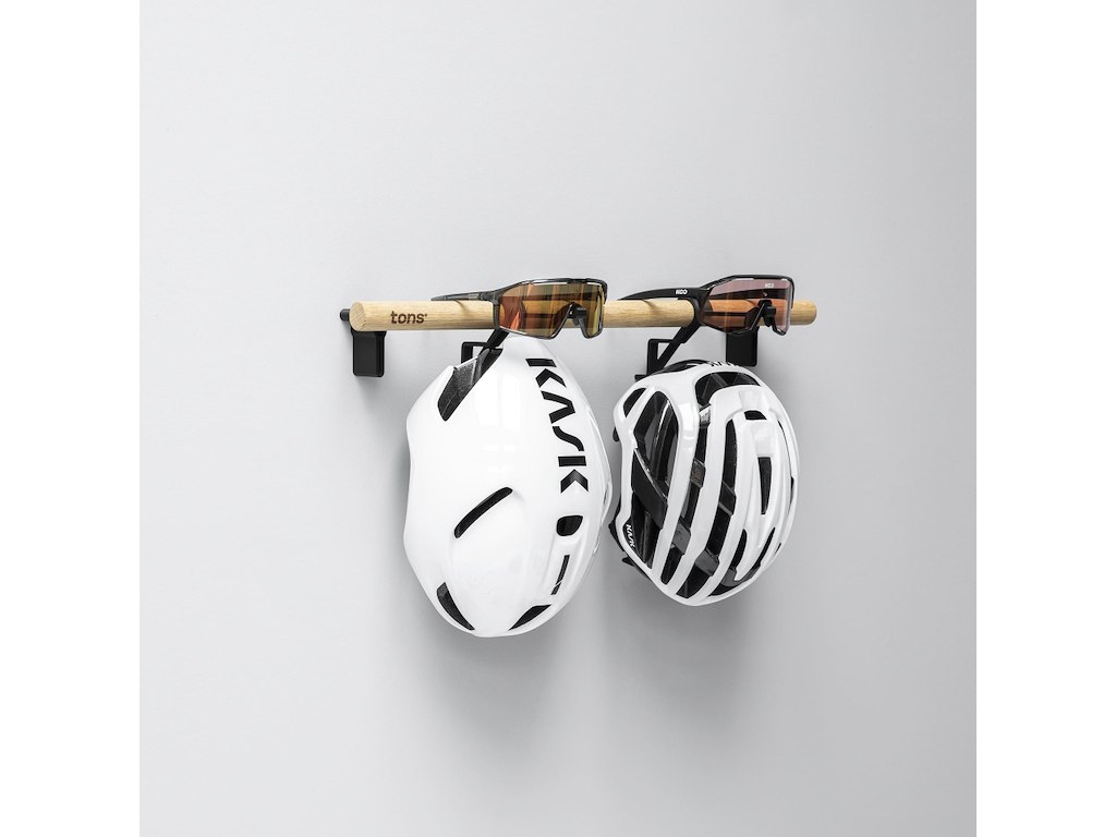 Tons Bar B - Knagerække til 2x Cykelbriller og 2x Hjelm