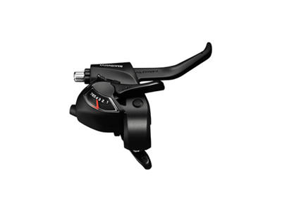 Shimano Tourney - Skifte- og bremsegreb højre - Til 6 gear - med display - Sort
