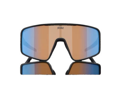 Bliz P001 Large (38) - Cykelbriller - Coral/orange mirror blue lens - Matte black