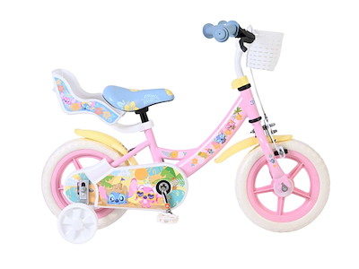 Volare Disney Stitch Børnecykel - 12" med støttehjul - Lyserød