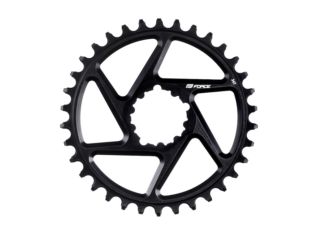 FORCE NW klinge 34 tands Direct mount CNC aluminium 10/11 og 12 gear sort