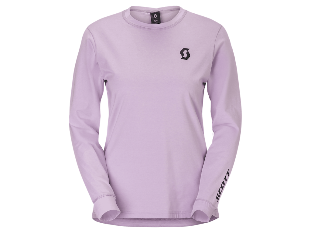 SCOTT Vertic Pro Mid LS Tee - Cykeltrøje - Lange ærmer - Dame - Lilla - Str. L