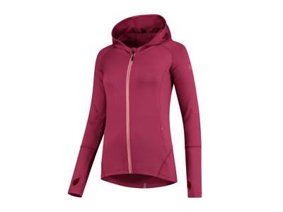 Rogelli Aura - Sports trøje hooded - Dame - Cerise/Coral