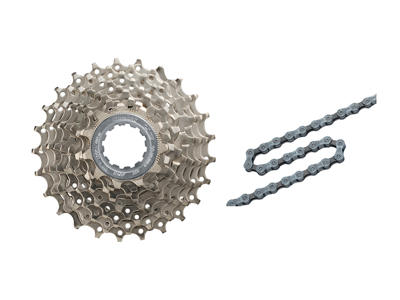 Shimano Alivio kassette og kæde - 9 gear kassette 11-34 tands samt HG53 kæde