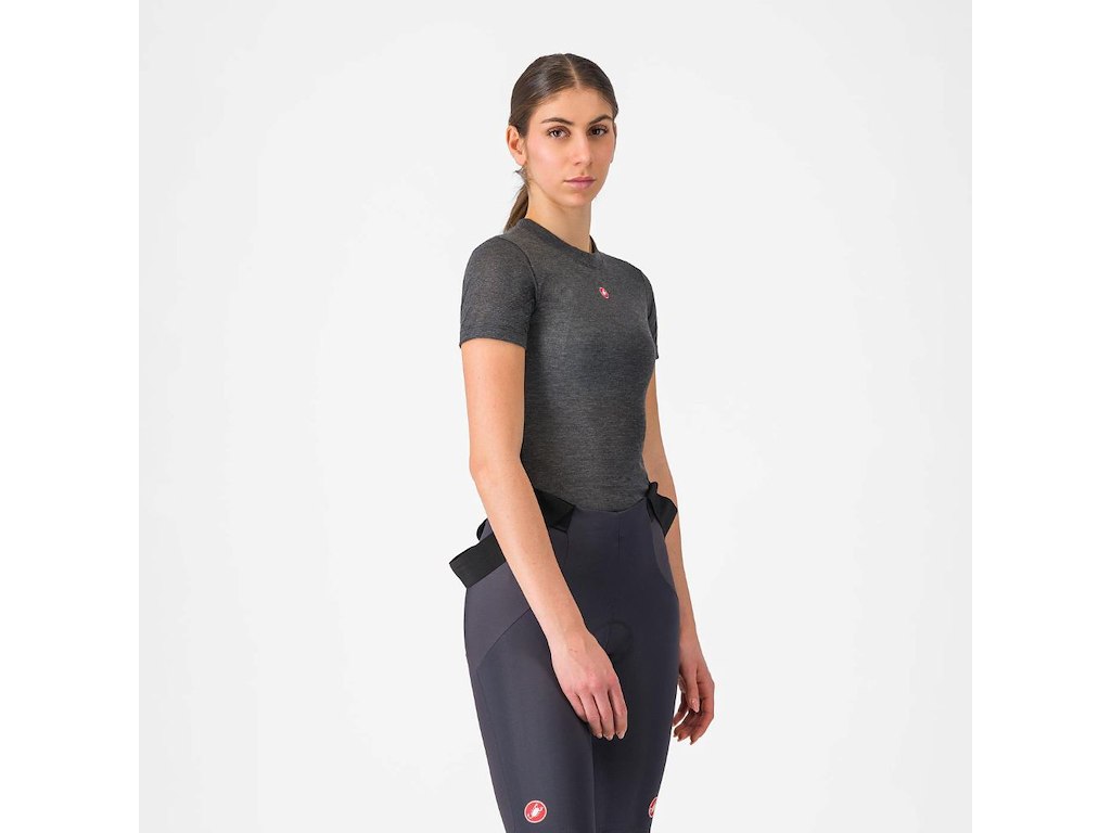 Castelli Medio Women's Baselayer SS - Svedundertrøje - Dame - Melange Gray - L