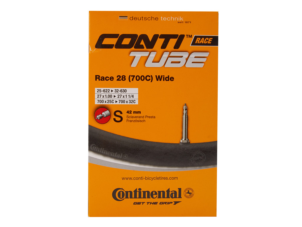 Continental Race 28 Wide - Cykelslange - Str. 700x25-32c - 42 mm racerventil