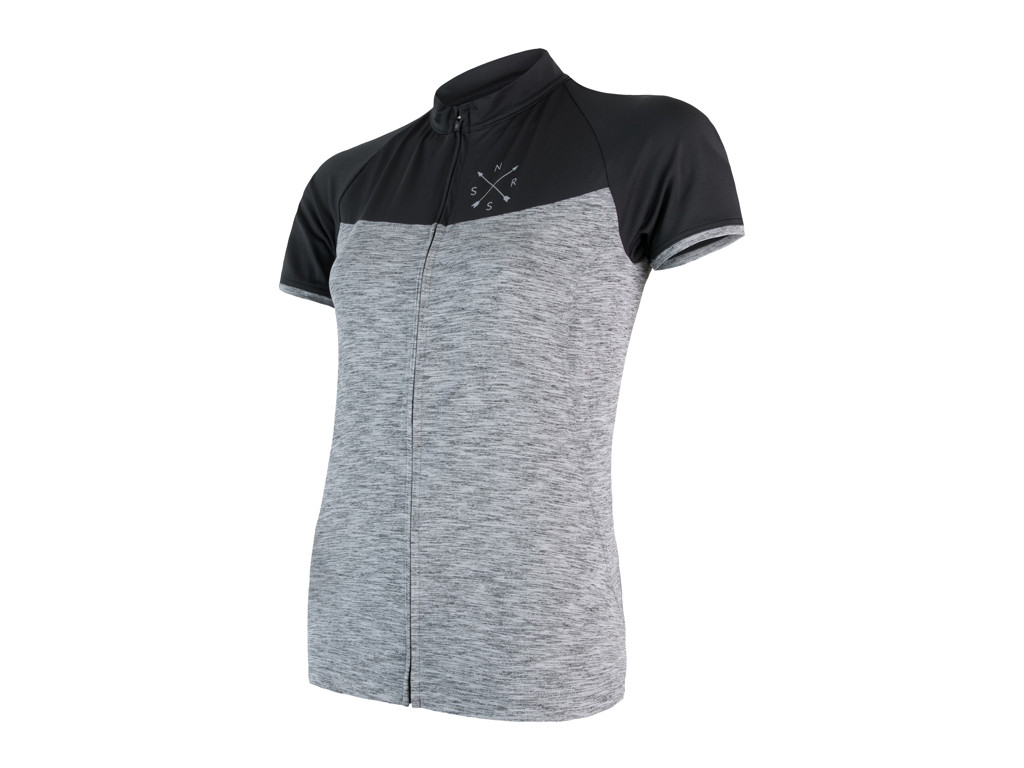 Sensor Motion FZ Jersey - Dame Cykeltrøje med korte ærmer - Grå/Sort