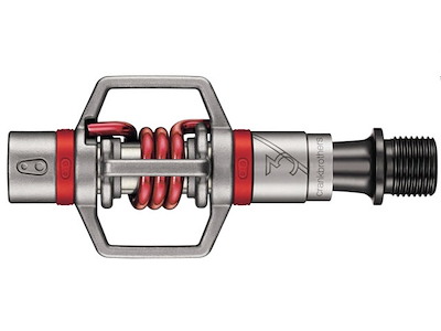Crankbrothers eggbeater 3 sølv/rød