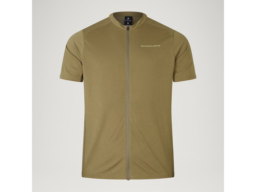 Ensura - LOOP ZIPPED JERSEY - Cykeltrøje - Korte ærmer - Tweed Green - L