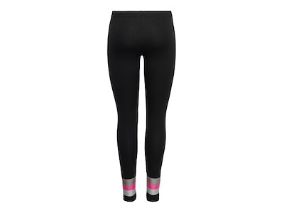 Only Play Stripe Jersey Leggings Sort Dame Str. S