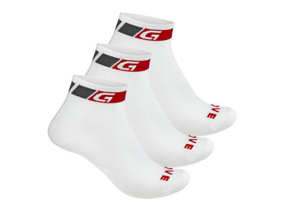 GripGrab Classic Low Cut 3Pack 9011 - Cykelstrømpe kort - Hvid