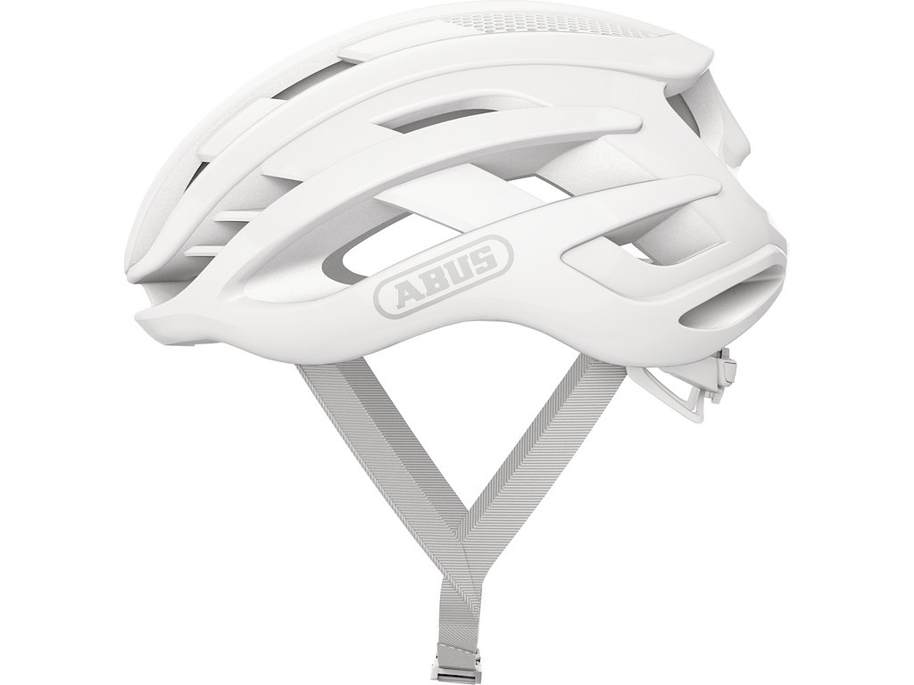 ABUS AirBreaker Pure cykelhjelm hvid (Hjelmstørrelse: 54-58 cm)