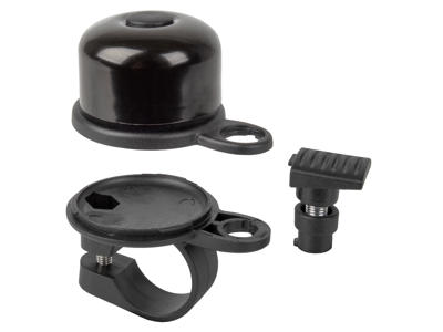 Airbell Ringeklokke - Med plads til Airtag - ø31,8 mm - Sort 