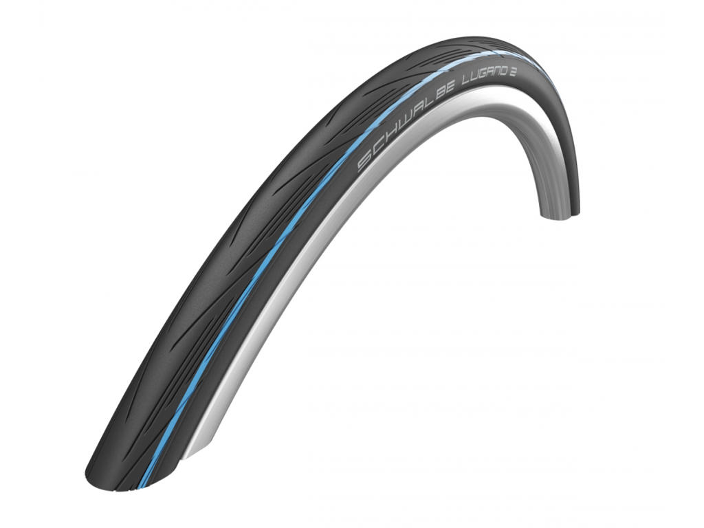 Schwalbe Lugano II - K-Guard Foldedæk - 700x25c (25-622) Sort/Blå