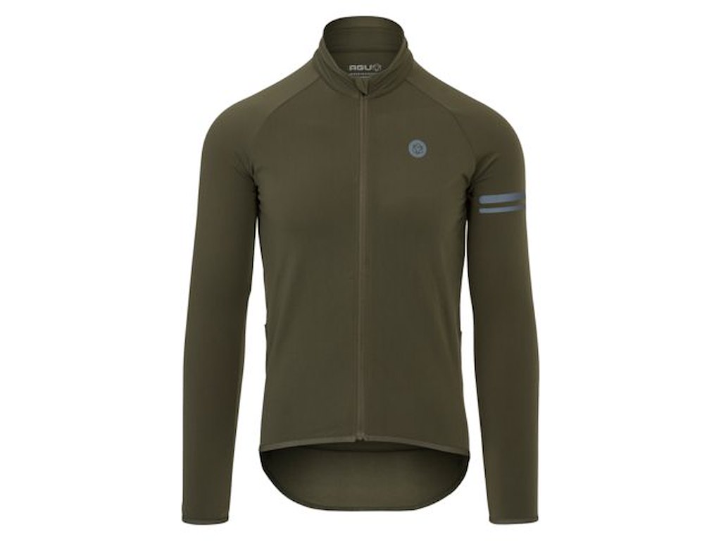 AGU Thermo Essential Langærmet Cykeltrøje Army Grøn AGU Thermo Essential Langærmet Cykeltrøje Army Grøn