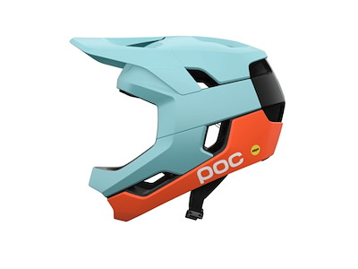 POC Otocon Race MIPS - Cykelhjelm - Indicolite Blue Matt/Carnelian Orange Matt - Str. M/55-58