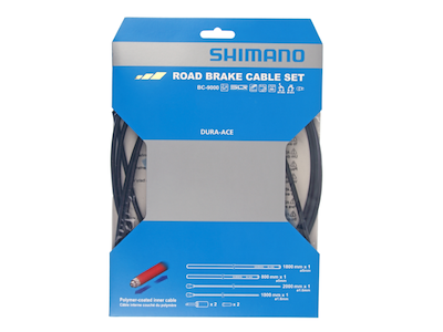 Shimano Bremsekabel sæt til road - BC-9000 Polymer coated - Sort