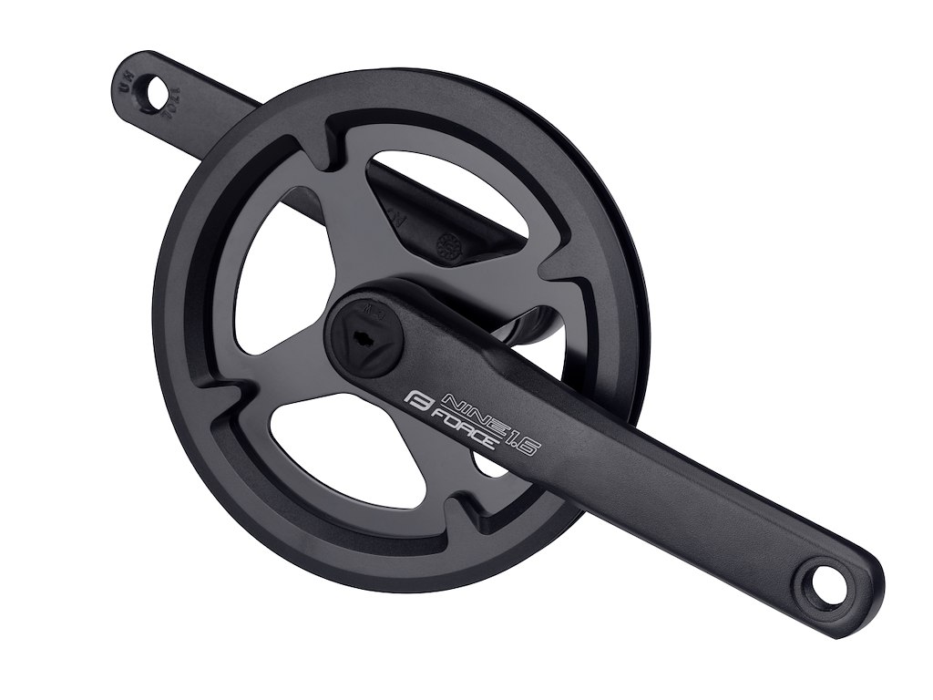 FORCE NINE1.6 kranksæt med 38 tands klinge stål 170 mm alu pedalarme til firkantet aksel