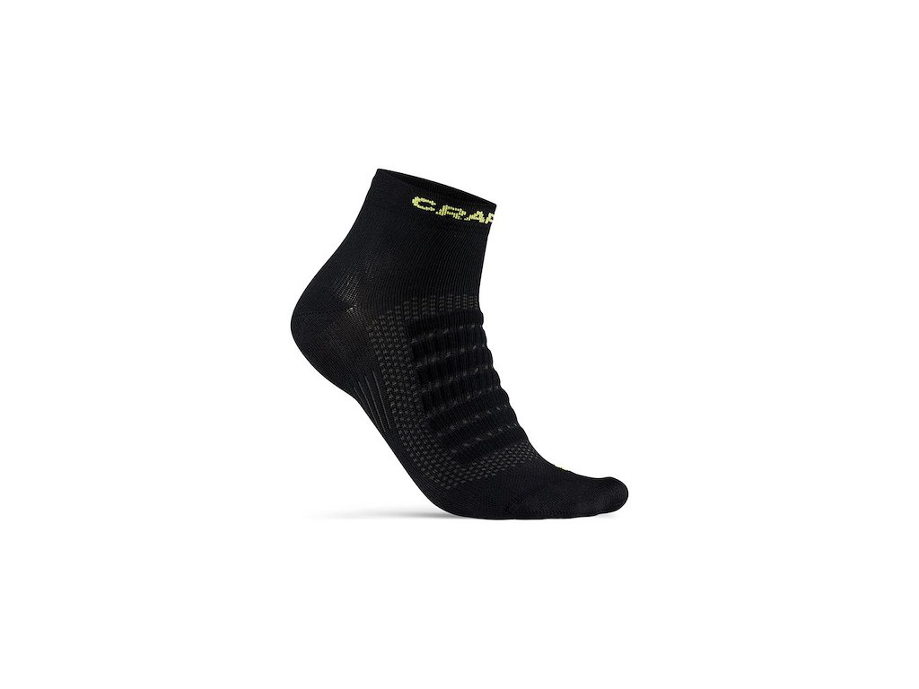 Craft Dry Mid Strømpe Sort (Strømpe str.: 34-36)