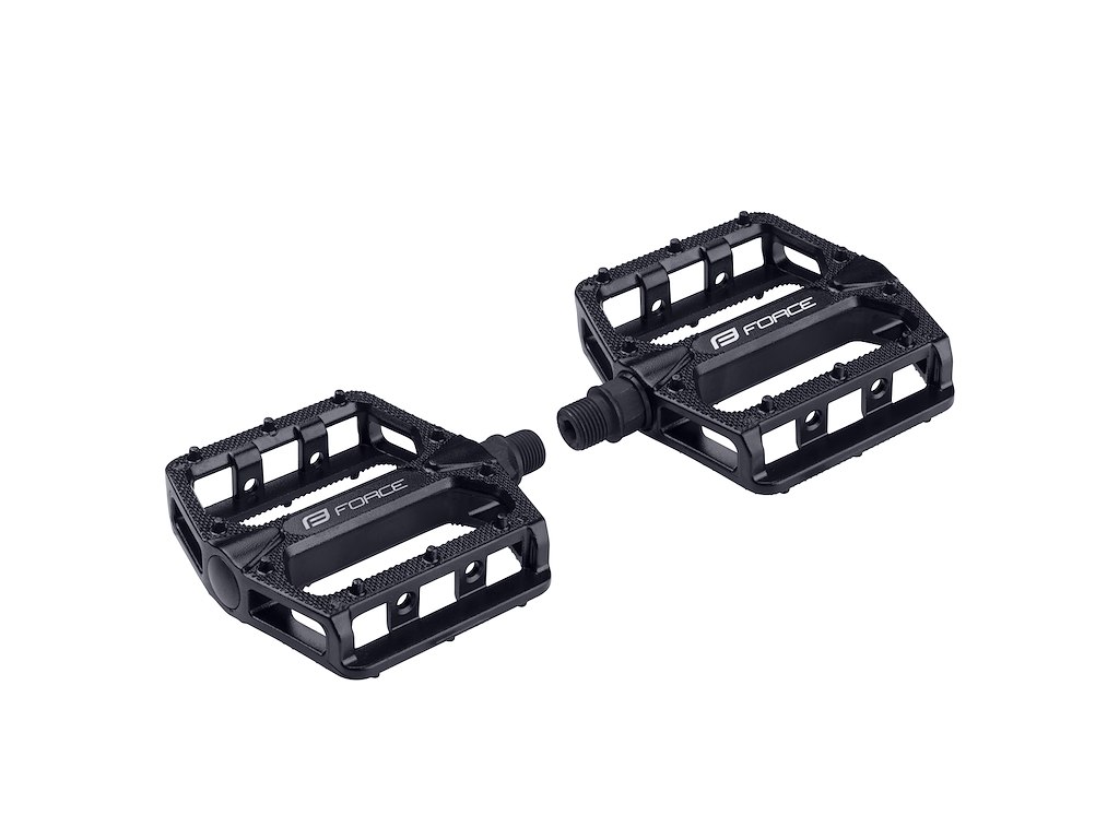 FORCE Hot pedaler i aluminium - Sort